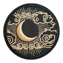 T-27【 アイロンワッペン 】 刺繍ワッペン アップリケ リメイク 月 三日月 ムーン MOON アイロンワッペン ワッペン patch パッチ wappen_画像1