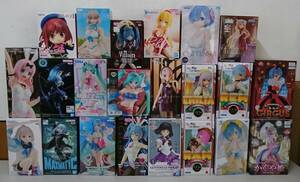 E02-2254 １円スタート 未開封品 プライズフィギュア まとめ(135) 人気アニメ 初音ミク/Reゼロ/推しの子/ホロライブ/転スラ 他/22体