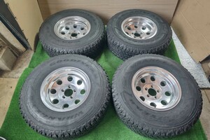 中古タイヤホイール GOODYEAR WRANGLER 31×10.50R15 LT アルミホイール 15×8j -19 5H114.3 デリカ 等 5H車 A353