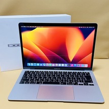 美品 Apple Macbook Air 13 2020 シルバー Apple M1 8コア/ 7コア GPU/メモリ8 GB/ストレージ 256GB SSD/Ventura_画像1