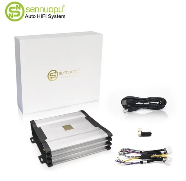 Sennuopu 12 Channel Digital Sound Processor 8 Channel Amplifier DP-X812