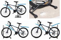 L字型 保管用 床置き型 スタンド 自転車スタンド 倒れにくい 止め置きスタンド 駐輪スタンド 対応タイヤサイズ：20インチ～29インチ_画像6