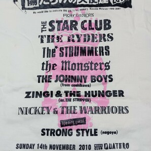 「傷だらけの天使達2010 Tシャツ/サイズS」中古/古着/パンク/THE STAR CLUB/THE RYDERS/The STRUMMERS/THE MONSTERS/NICKEY &THE WARRIORSの画像4