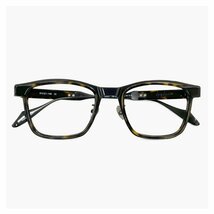 新品 メンズ ヨウジ ヤマモト メガネ 日本製 19-0078 3 c03 51mm Yohji Yamamoto 眼鏡 ブランド ウェリントン スクエア 型 セル チタン_画像2