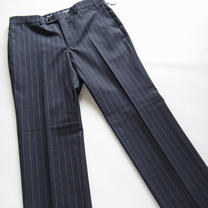 新品◆春夏★レノマ renoma HOMME British Wool Blend BULKY&DURARBLE ウールスーツ BB5 グレー ストライプ柄の画像10