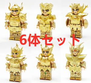 * new work *[ Lego interchangeable ] Mini fig yellow gold ... doll figure 6 body set B