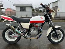 エイプ50で使用 ヨシムラ チタンマフラー AC16 APE100 ape50 XR50 XR100 NSF100 NSR50 武川 キタコ Gクラフト_画像2