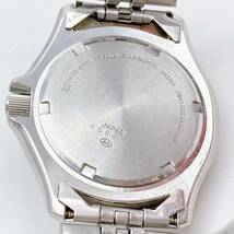 【即決 / 送料185円】 SEIKO ALBA V348-6090 日本製 10気圧防水 ダイバーウオッチ風 デイデイト 大きく見やすい メンズ腕時計 No.40301-1_画像5