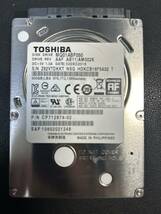 #1『正常』判定 TOSHIBA 500GB 2.5 HDD SATA Note-PC用　 ■動作確認済 ■送料無料_画像1