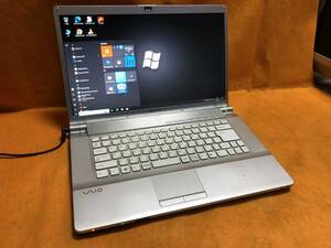 ★快速SSD仕様★大画面16.4型★SONY VAIO/メモリ4GB/快速SSD120GB/DVDドライブ/Office/Bluetooth/Windows10認証済