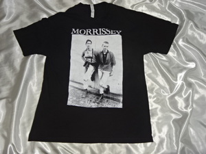 送料185円・R614■ モリッシー　MORRISSEY　ツインズ　Tシャツ Lサイズ　*プリント割れ