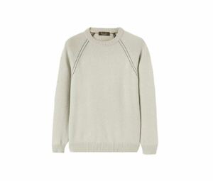 【送料無料】【23SS】【美品】LoroPiana ロロピアーナ BABY CASHMERE ベビーカシミヤ クルーネック セーター ライトグレー 50