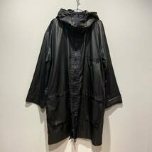 【送料無料】【希少レア】80s~ ISSEY MIYAKE イッセイミヤケ WIND COAT エンボス オーバー コート 黒 ARCHIVE ヴィンテージ_画像1