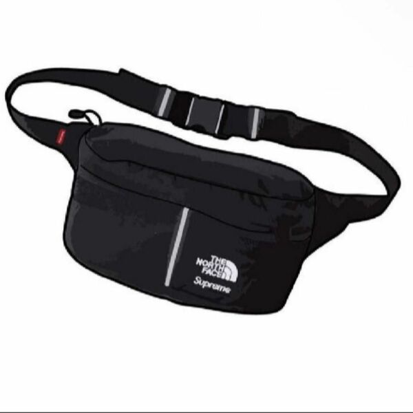 Supreme x The North Face Split Waist Bag "Black"