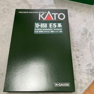 新品 未使用品 KATO カトー Nゲージ 鉄道模型 10-858 E5系新幹線 はやぶさ 基本セット+増結セットA 計6両セット ケース付き