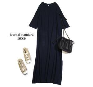 ジャーナルスタンダード JOURNAL STANDARD luxe 大人可愛い☆ 洗える コットン 綿 プルオーバーカットソー Tシャツ ロングマキシワンピース