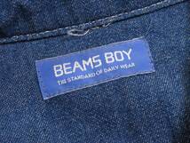 ビームスボーイ BEAMS BOY 大人可愛い☆ウエストリボン デニム シャツ ワンピース_画像6