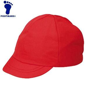 LL 59-63cm スクラム 紅白帽 赤白帽子 レッド ホワイト 赤 白 体育 小学校 入学 新入生 幼稚園 フットマーク 赤白帽 紅白帽子 キャップ