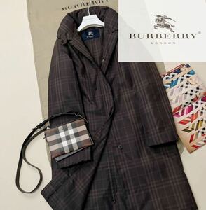 G47【希少パッカブル】参考価格15万●未使用BURBERRY LONDON●ほっこりシルエット●ダウン風ロングコート バーバリーコート レディース 