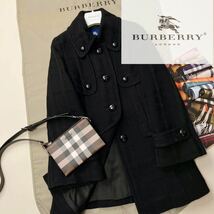 G38【人気のAラインシルエット】参考価格14万●超美品BURBERRY BLUE LABEL●パリジェンヌ●トレンチコート バーバリーコート レディース_画像1