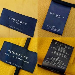 H32【SPECIALITY DUFFLE】定価15万●超美品BURBERRY ●肌触り抜群!!高級メルトウールダッフルコート バーバリーコート レディース 英国製の画像10