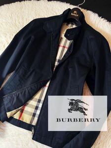 F23 【大人のフィールドジャケット】定価14万 超美品●BURBERRY LONDON●高級トレンチPコート●メンズ バーバリーコート ノバチェック総柄