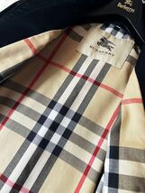 F23 【大人のフィールドジャケット】定価14万 超美品●BURBERRY LONDON●高級トレンチPコート●メンズ バーバリーコート ノバチェック総柄_画像9