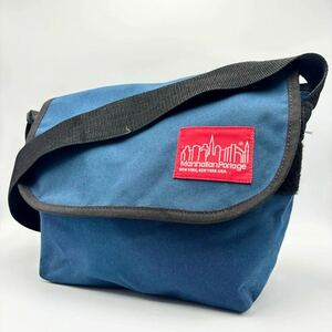 KT240306- Manhattan Portage マンハッタンポーテージ クロスボディ ショルダーバッグ 斜め掛け鞄 ブルー系 鞄 男女兼用