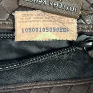 FN240322- BOTTEGA ボッテガヴェネタ イントレチャート ワンショルダーバッグ 肩掛けバッグ ブラウン 鞄の画像9