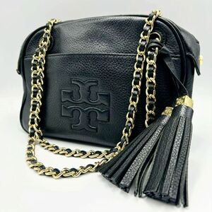 TORY BURCH トリーバーチ チェーンショルダーバッグ 鞄 ブラック 黒 ゴールド金具 鞄 肩掛けバッグ レディース 鞄