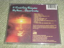 DAVID CROSBY　/　 IF I COULD ONLY REMEMBER MY NAME …　/　デイヴィッド クロスビー_画像2