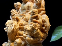 爆売り！十八羅漢 仏教美術 仏像 仏教工芸品 木彫り コレクション 手職人手作り 美術品_画像7