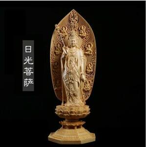  Buddhism handicraft finest quality goods tree carving Buddhism total hinoki cypress material precise sculpture ... finishing goods sunlight . sound bodhisattva . image height 43cm