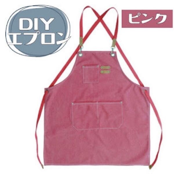 DIYエプロンDIY エプロン 作業 アウトドア キャンプ キャンパス地 防水 撥水