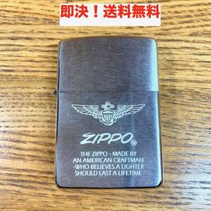 ★即決 送料無料 ZIPPO エンブレム 翼 ロゴ シルバーカラー 羽 ウイング 純正