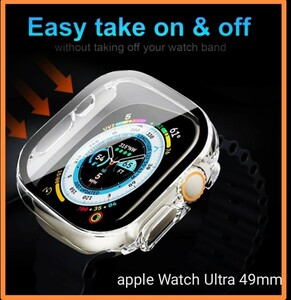  Apple watch Ultra 1 2 49mm new goods cover case smart watch iPhone Apple ultra clear belt band clear 45 free shipping 