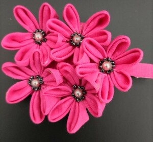  hand made hair ornament pink 