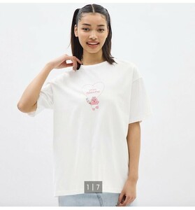 新品 未開封 GU おぱんちゅうさぎ 白 Tシャツ グラフィックT 5分袖 ホワイト　Sサイズ　 送料無料