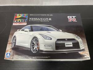 アオシマ 1/24スケール 内外装塗装済キット プリペイントモデルNo.38 ニッサン GT-R (R35) 2014年モデル／ブリリアントホワイトパール 新品