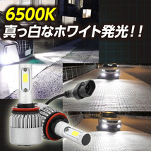 プリウス LED フォグランプ ヘッドライト 2個 COB H8 H11 H16 バルブ ホワイト ZVW30 40 アルファ α 30系 モデリスタ us 前期 後期 034_画像3