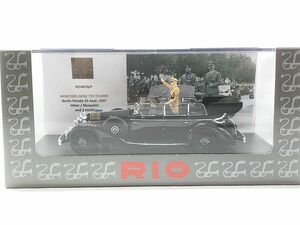 RIO 1/43 メルセデスベンツ 770 ツアラー 1937/9/25 ベルリンパレード ヒトラー＆ムッソリーニ＆フィギュア2体　RIO4676-P　同梱OK　★S