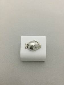 GEORG JENSEN　ジョージジェンセン　フィッシュ　タイタック　ネクタイピン　ピンブローチ　シルバー　アクセサリー　925【B346838】