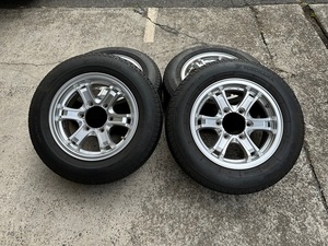 【美品】キーラーフォース　15X6.0J+33　ウェッズ　Weds ヨコハマ　SUPER VAN 356 185/75R15 200系 ハイエース