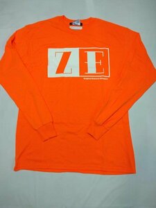 【長期在庫特価！】ゼロエンジニアリング ロングスリーブ ZE ロゴ 長袖Tシャツ オレンジ/Mサイズ PLOT正規品 新品