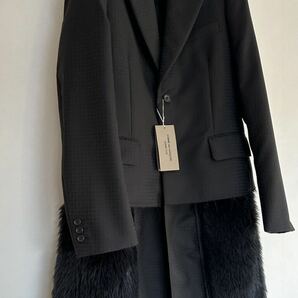 ◆COMME des GARCONS HOMME PLUS◆今期1番人気◆フェイクファードッキングジャケット◆千鳥格子柄◆コムデギャルソンオムプリュス◆新品◆の画像4