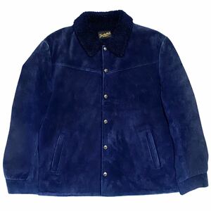 【即決】希少Lサイズ テンダーロイン T-SADDLE SUEDE JKT サドル スウェード ジャケット ネイビー