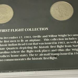 アメリカ FIRST FLIGHT COLLECTION ライト兄弟 記念硬貨 コイン 外国銭 切手の画像10