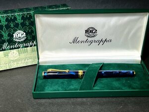 Montegrappa　モンテグラッパ　万年筆　ブルー/ゴールド　ケース付き