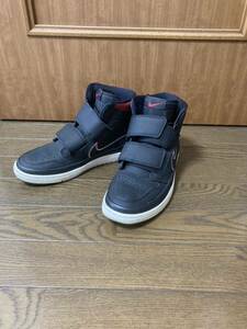 ナイキ NIKE エア フォース ワン Air Force 1 黒赤　26cm