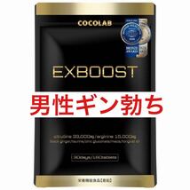 EXBOOST シトルリン アルギニン 亜鉛 マカ メンズサプリ イーエックスブースト コンドーム ローション 精力剤 アカガウクルア 増大 180粒_画像1